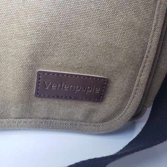 Verlenpaple Unisex Canvas Shoulder/Crossbody Bag Travel Sight See Multi-Pockets - Picture 2 of 14